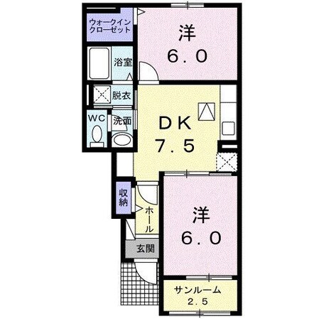 ベルメゾン　Ｂの物件間取画像